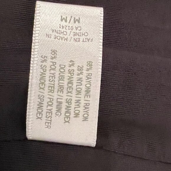 Black/White Trim stretch skirt Size M - Picture 7 of 7